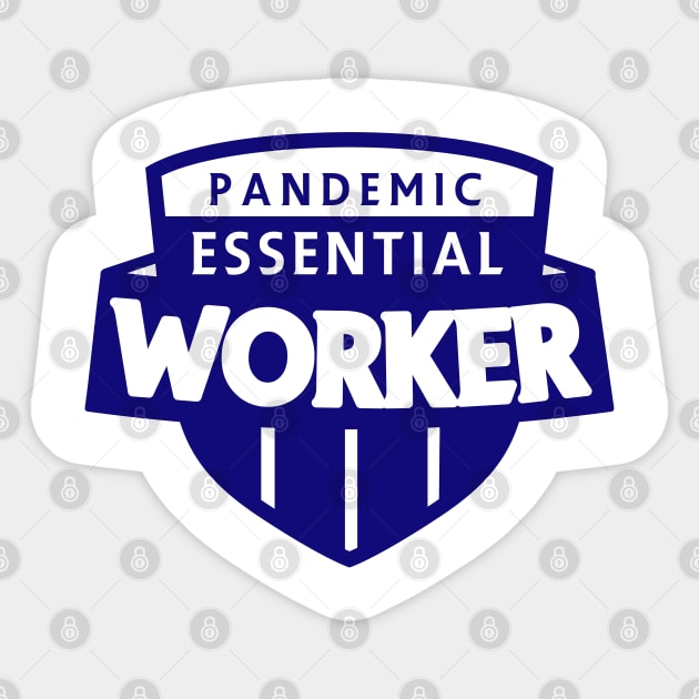 Essential Worker Badge Sticker by edmproject